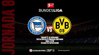 Partido Completo: Hertha Berlin vs Borussia Dortmund | Bundesliga | Fecha 8