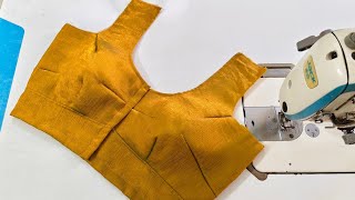 4 Tucks Belt Blouse Cutting and Stitching | 4 Tucks Belt Blouse Cutting and Stitching