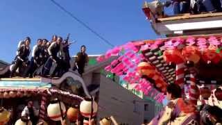 島田大祭 一街と五街のすれ違い前の様子です‼︎