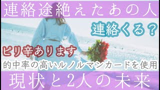 【ピリ辛】連絡途絶えたあの人❄️現状と2人の未来🌟連絡はくるの？💘的中率の高いルノルマンカードでリーディング💛