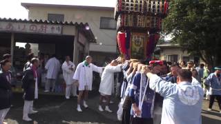 平成27年 小田原市久野 熊野神社祭礼「友和會」神輿渡御。