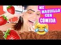 Reto Maquillaje con Comida! Se Puede? LUNES DE TAG con SandraCiresArt