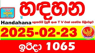 Handahana 1065 2025.02.23 Today NLB Lottery Result අද හඳහන දිනුම් ප්‍රතිඵල අංක Lotherai 1065 hadahan