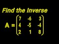 Inverse of a 3x3 Matrix - (THE SIMPLE WAY)