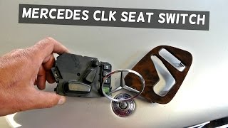 MERCEDES CLK W208 SEAT SWITCH SEAT ADJUSTMENT SWITCH REPLACEMENT REMOVAL CLK320 CLK430 CLK200 CLK230