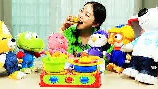 [유라] 장난감(toy)_루피와 패티의 요리대결 주방놀이 요리놀이 소꿉놀이 뽀로로 pororo cooking contest play kitchen cooking time