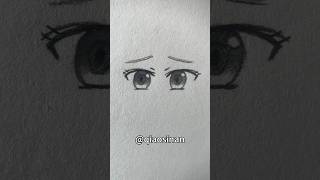 Draw a cute anime girl's eyes