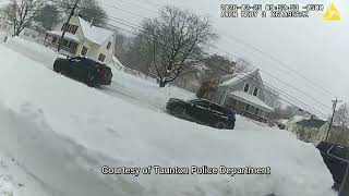 Newly released bodycam video shows officers responding to a house explosion
