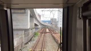 線路切り替え前 京橋発車後〜放出