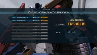 [GBO2] Psycho Gundam Speedrun 02:36.05 No Deaths