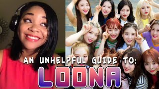 NEW FAN! Reaction to 'an (un)helpful guide to LOONA [OT12]' - TIME FOR LOONA SCHOOL!!!