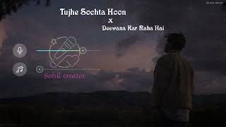 Tujhe Sochta Hoon x Deewana Kar Raha Hai ( Without Music Vocals Only ) Jalraj Mixed Voice Song..❤️