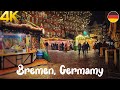 Bremen, Germany, Christmas market walking tour 4K - Beautiful Christmas Market