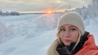 Matkakoski 2024, talvinen kahvittelu joen rannassa |Winter coffee break by the river in Lapland