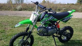 125cc Dirt Bike Model QG214 S Pit Bike Test Drive \u0026 Ride