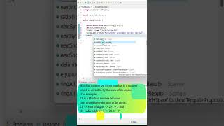 How To Check Harshad Number (Niven Number) In Java? #javaclass #java