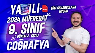 9.SINIF COĞRAFYA 1.DÖNEM 2.YAZILI SINAVI 🔴 2 ÖRNEK