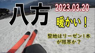 八方　暖かい　3月21日　整地はリーゼン1本が限界か？