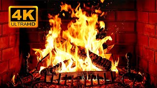 🔥 Cozy Fireplace 4K (12 HOURS). Fireplace with Crackling Fire Sounds. Fireplace Burning 4K