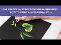 One Stroke Painting with Donna Dewberry - How to Paint a Hydrangea, Pt. 2 Other leaves