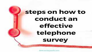 Telephone survey