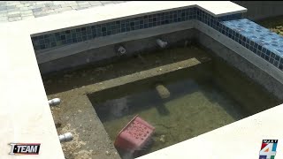 Two Jacksonville companies offer to finish veteran couple’s pool for free after first company ab...