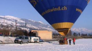 Alpenfahrt mit dem Heissluftballon 15 02 2010  Ballonteam. S Zeberli