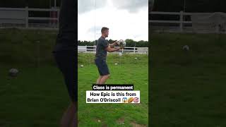 Can Brian O'Driscoll nail 5/5 in this Rugby passing Challenge? 😱🏉🎯