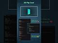 Interactive 3D Neon Flip Card | HTML & CSS Animation Magic! #codingtutorial #coding