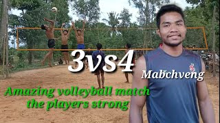 Amazing volleyball Mabchveng vs player strong 3vs4