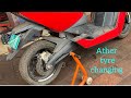 Ather 450x back tyre change