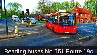 Reading buses | ADL Enviro200 | No.651 | Route 19c | 09.04.24