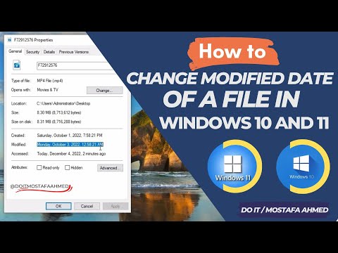 What is the modified date on a file?