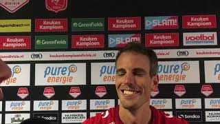 Wout Brama na afloop van FC Twente - Sparta Rotterdam