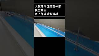 【事業紹介】大阪湾岸道路西伸部 模型動画 海上部連続斜張橋