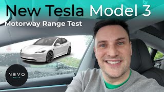 New Tesla Model 3 - Motorway Range Test