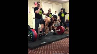 Greg Doucette IFBB PRO RAW Deadlift 623 lbs without training and injured at 196 lbs.