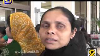 Sri Lankan house maids in Kuwait arrives in Sri Lanka - Live at 8 News