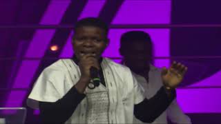 Segun Israel singing Forever at Daystar Christian Centre 2