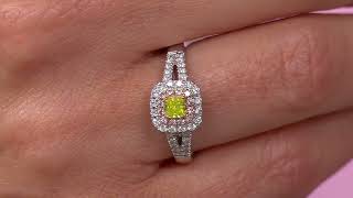 Vault Discoveries Brazilian Lime \u0026 Pink Diamond Ring, 14k on QVC