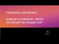Lists: ArrayList vs. LinkedList - Which One Should You Use?