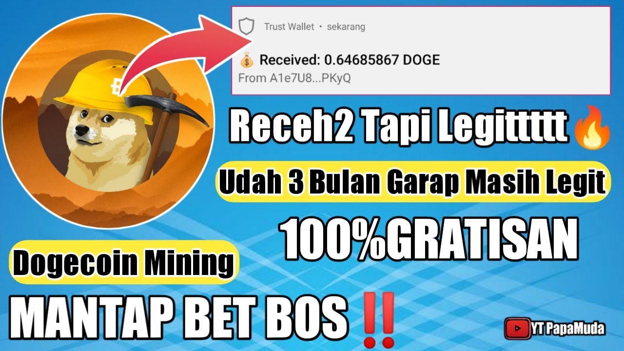 3BULAN MASIH LEGIT‼️UPDATE MINING DOGECOIN GRATIS TERBUKTI MEMBAYAR ...