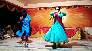 Classical dance performance of rudra and sneha