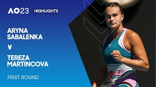 Aryna Sabalenka v Tereza Martincova Highlights] | Australian Open 2023 First Round