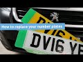 How to replace your number plates - a guide to fitting new plates