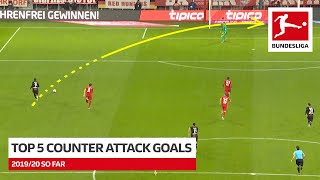 Top 5 Counter-Attack Goals 2019/20 so far - Werner, Sancho & More