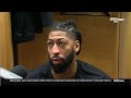 postgame interview jj redick lebron james u0026 anthony davis talk media after lakers loss to rockets