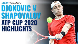 Novak Djokovic vs Denis Shapovalov | ATP Cup 2020 Extended Highlights