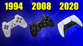 Evolution of Playstation controllers 1994 - 2022