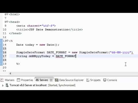 Simple JSP Date Demo Simple JSP Date Demo